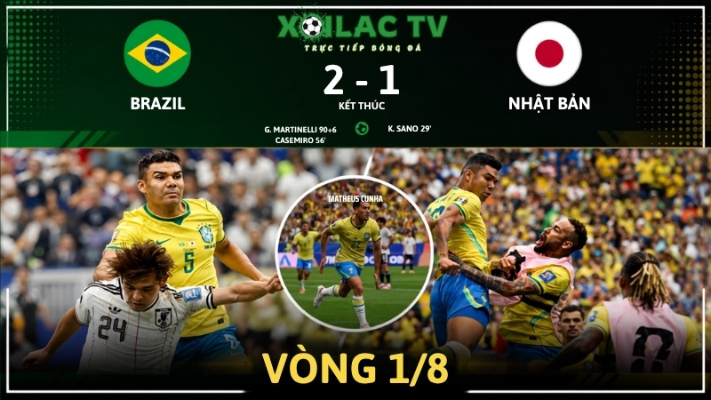 Brazil giành vé vào vòng 16 đội 