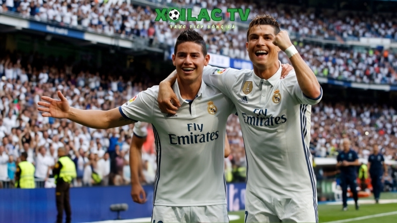 James Rodriguez và Cristiano Ronaldo từng là đồng đội thân thiết tại Real